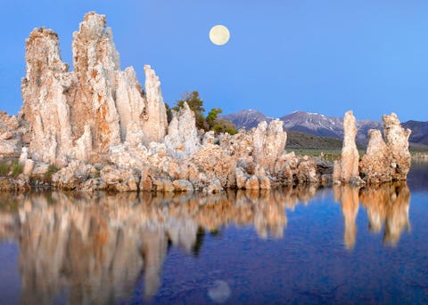 https://www.nationalgeographic.com/content/dam/science/2019/08/26/07_alien_nationalgeographic_1165114.jpg Het Californische Mono Lake kan een beeld geven van hoe de Rode Planeet er vier miljard geleden uit kan hebben gezien toen er stromend water op het Martiaanse oppervlak aanwezig was Terwijl het water van het meer langzaam verdampt en zich terugtrekt komen grillig gevormde torens van kalktuf calciumcarbonaat bloot te liggen Wetenschappers gebruiken het meer om instrumenten te testen die op Mars zullen worden ingezet en om er de microben te bestuderen die in het extreem zoute en zure water leven