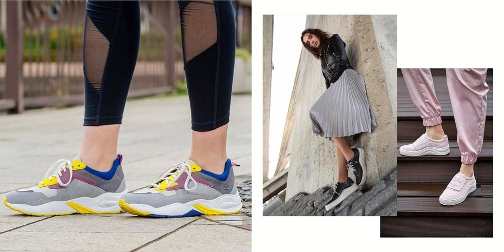 Footwear, White, Shoe, Leg, Yellow, Street fashion, Ankle, Fashion, Plimsoll shoe, Human leg, 