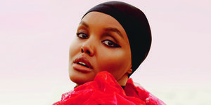 Halima Aden somali model - halima elle cover