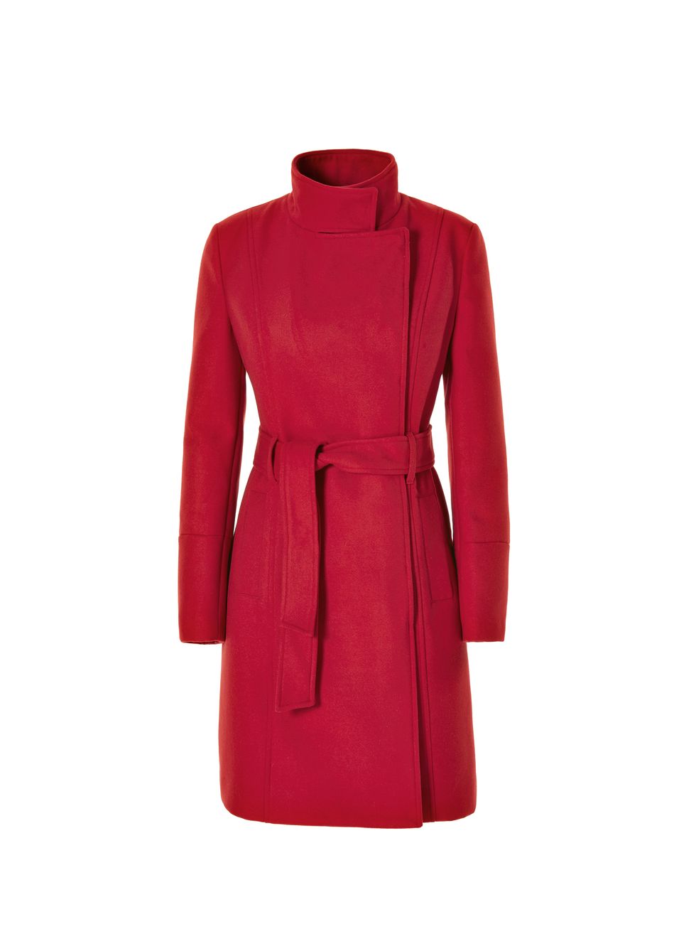 Clothing, Coat, Trench coat, Outerwear, Red, Sleeve, Overcoat, Dress, Robe, Collar, 