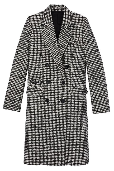 Clothing, Outerwear, Coat, Overcoat, Sleeve, Blazer, Jacket, Pattern, Suit, Robe, 