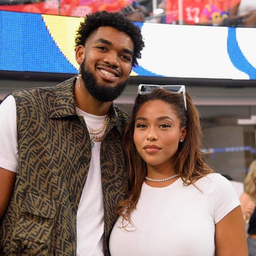 Buffalo Bills v Los Angeles Rams Karl-Anthony Towns and Jordyn Woods