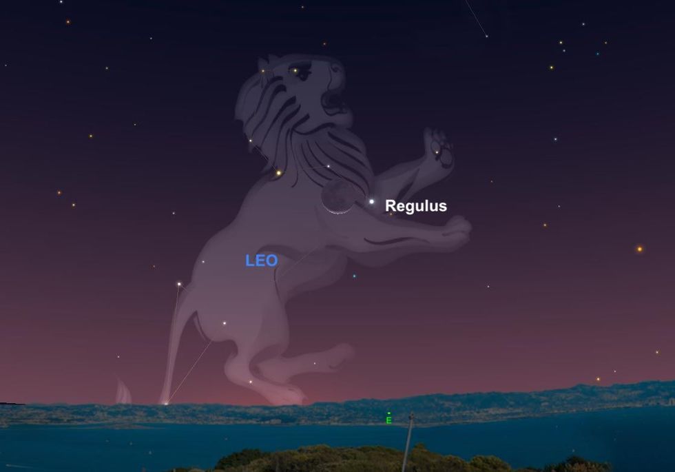In 1940 braakte de ster Regulus in het centrum van het sterrenbeeld Leo de Leeuw fotonen uit die op 26 september langs de maan zullen scheren en na een reis van 79 jaar door de kosmos op ons netvlies zullen landen