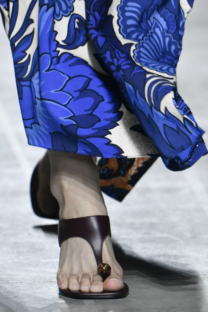 milan, italy september 18 a model walks the runway during the etro ready to wear spring summer 2025 fashion show as part of the milan fashion week on september 18, 2024 in milan, italy photo by victor virgilegammarapho via getty images