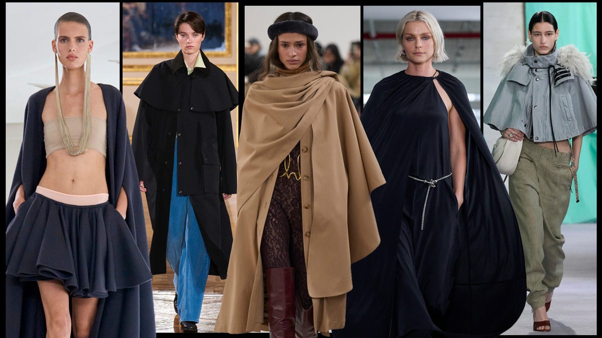 Simple British style fashion cape CD008