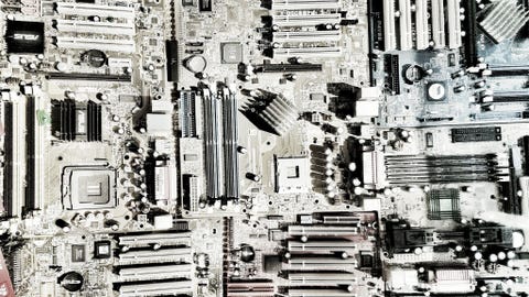 Genetwerkt Computerchips zien er angstaanjagend stads uit in een foto die het idee van technologie sociale netwerken en steden combineert Corcoran Wat een geweldig idee om technologie zelf te gebruiken om te laten zien dat ze in onze toekomst hoe goed of slecht ook nauw zijn verbonden