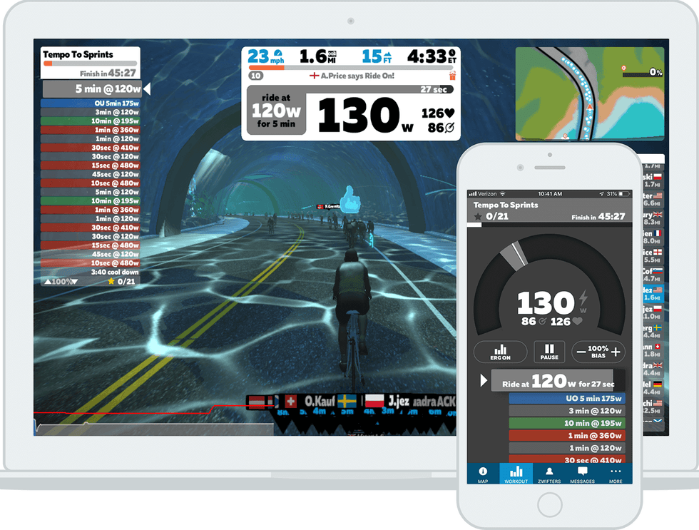 zwift training