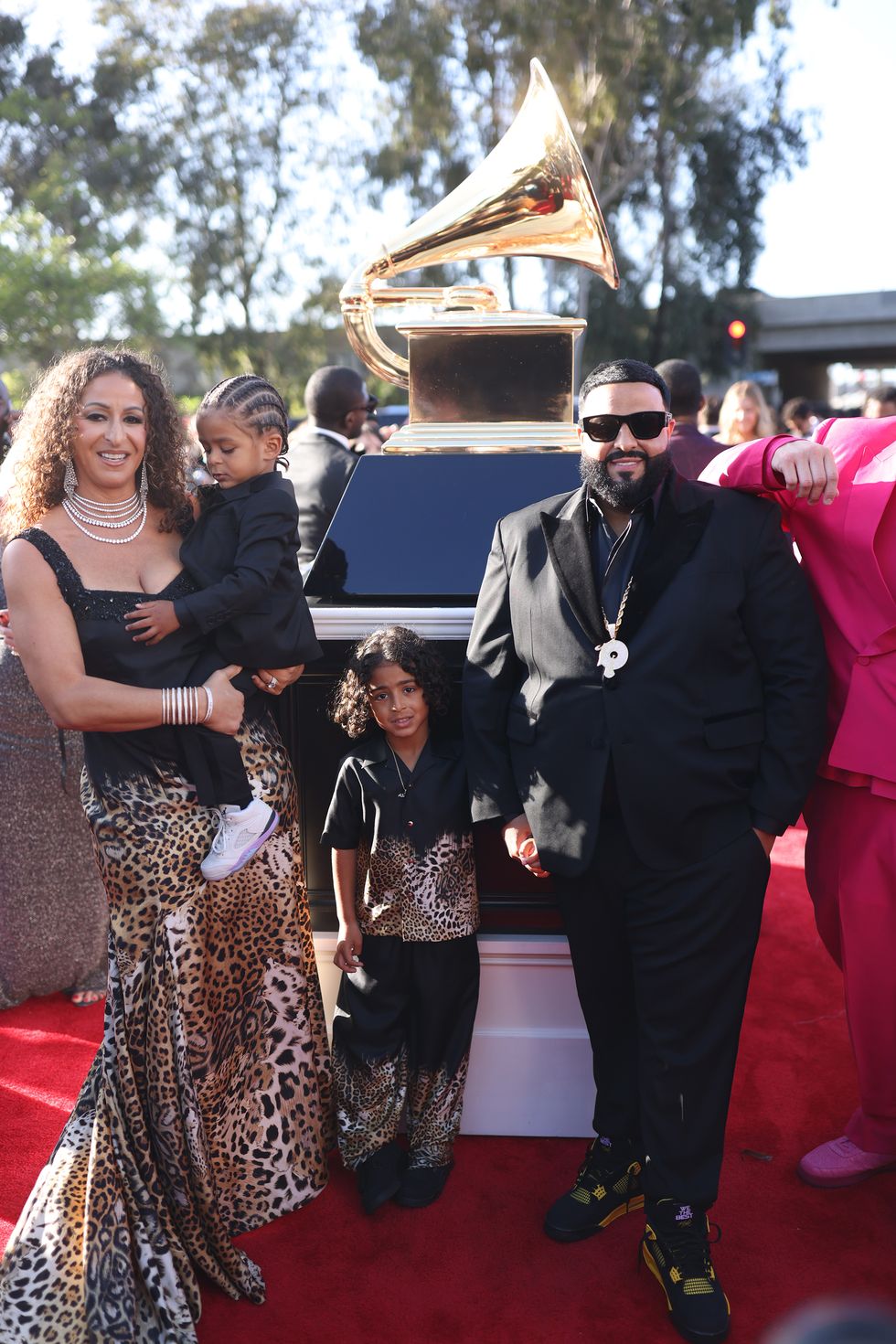 the whole family at the grammys