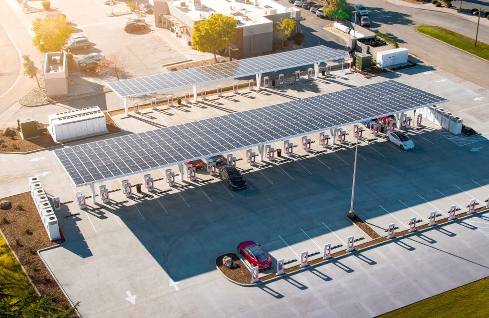 tesla supercharger station