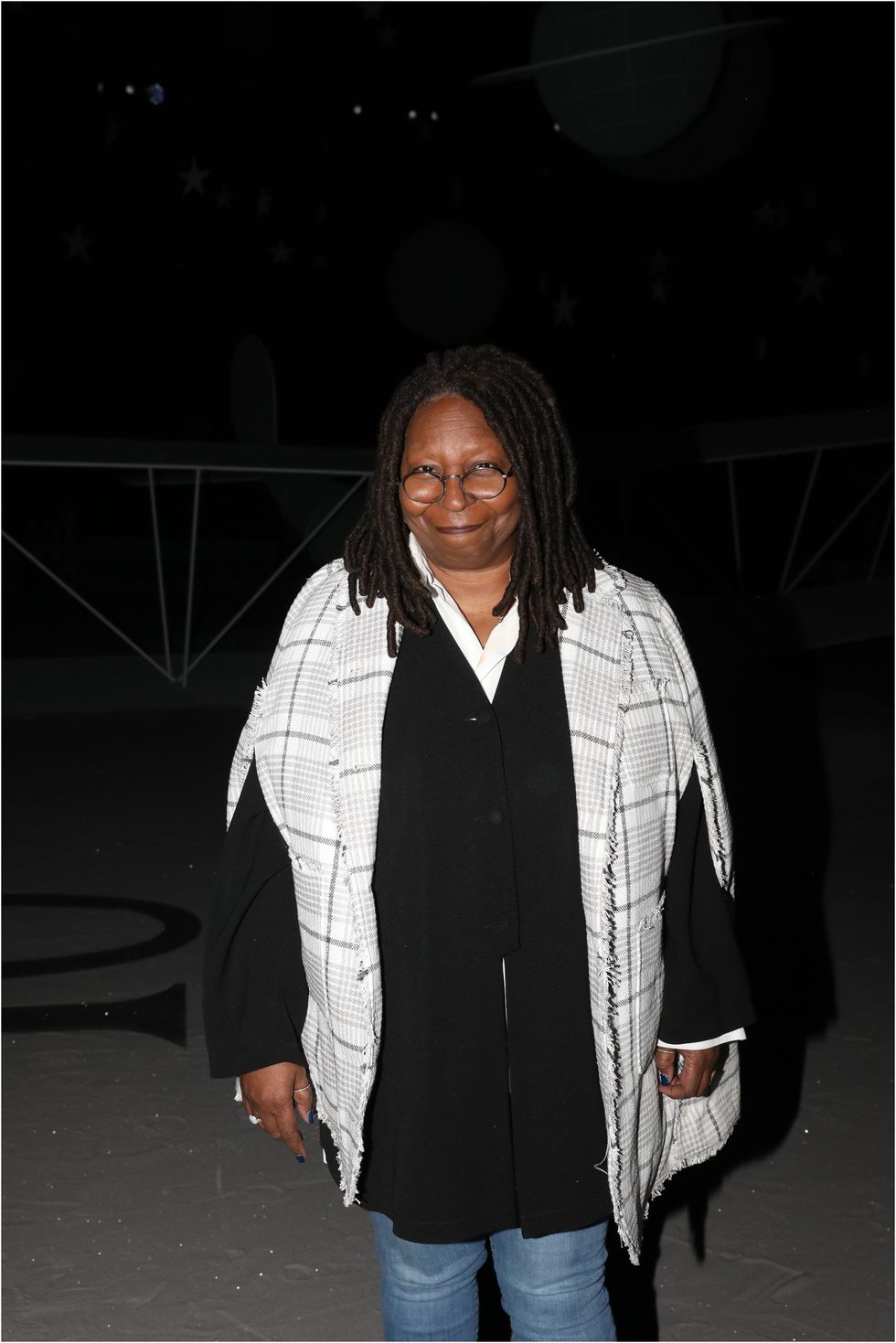 new york, new york february 14 whoopi goldberg attends the thom browne fashion show during new york fashion week at the shed on february 14, 2023 in new york city photo by rob kimgetty images