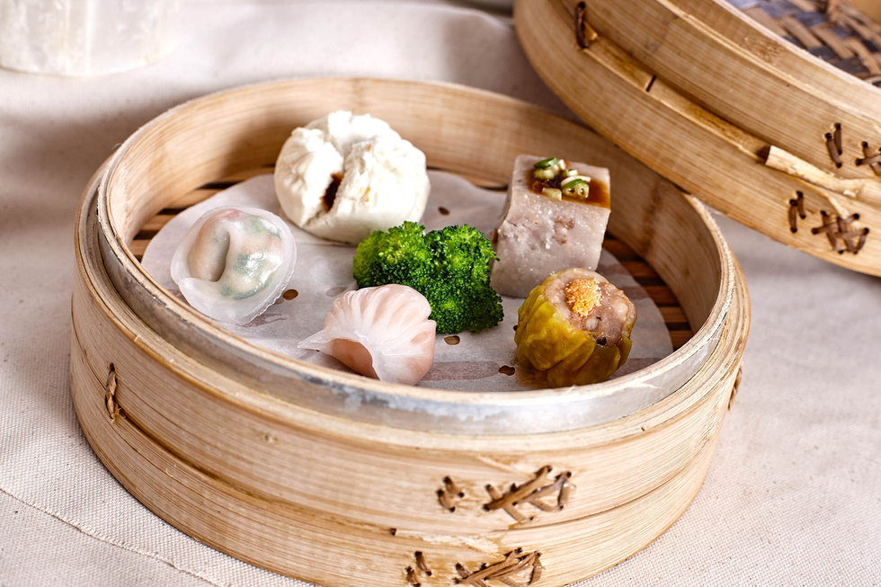 Dish, Food, Cuisine, Dim sum, Ingredient, Dim sim, Huaiyang cuisine, Chinese food, Xiaolongbao, Food steamer, 