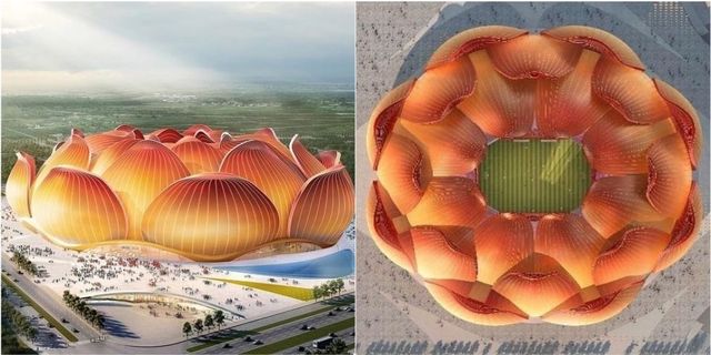 目標打造世界最大足球場！中國斥資510億設計「巨無霸蓮花足球場」
