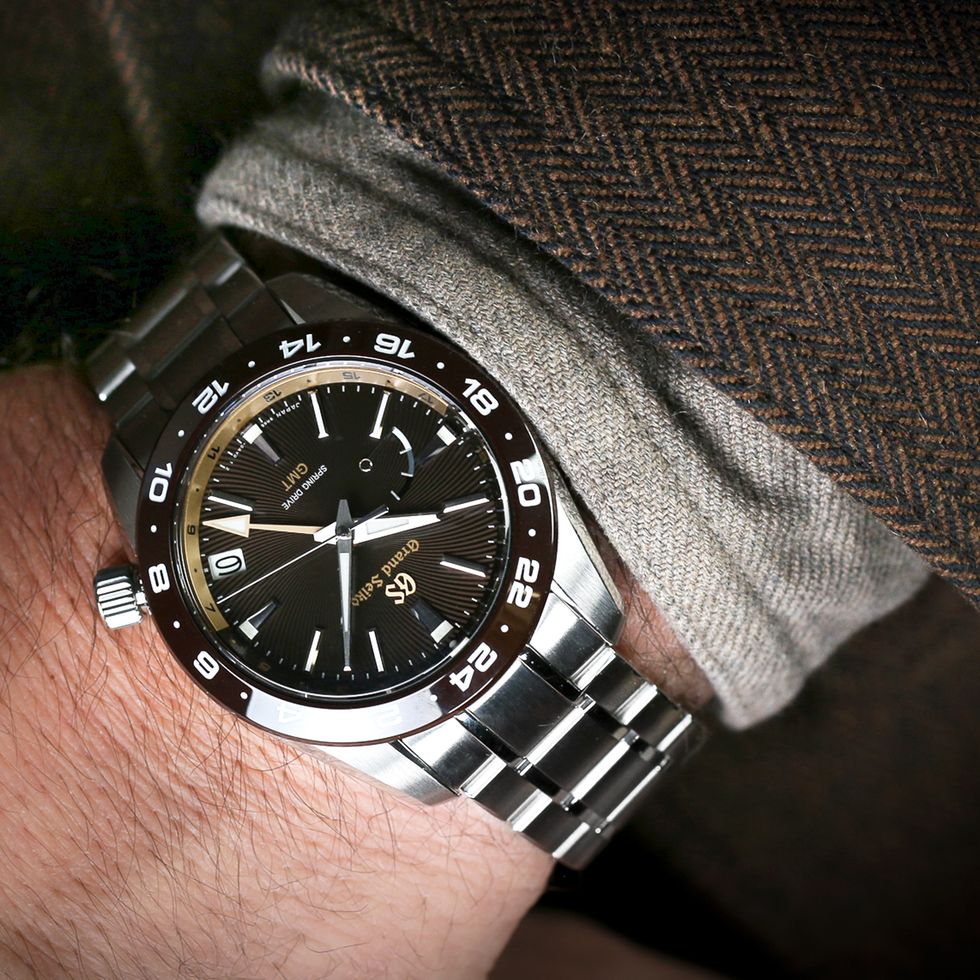 the eagle gmt on the wrist