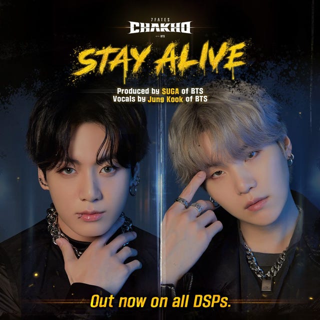 ジョングク×シュガ「Stay Alive」世界の音源チャート席巻