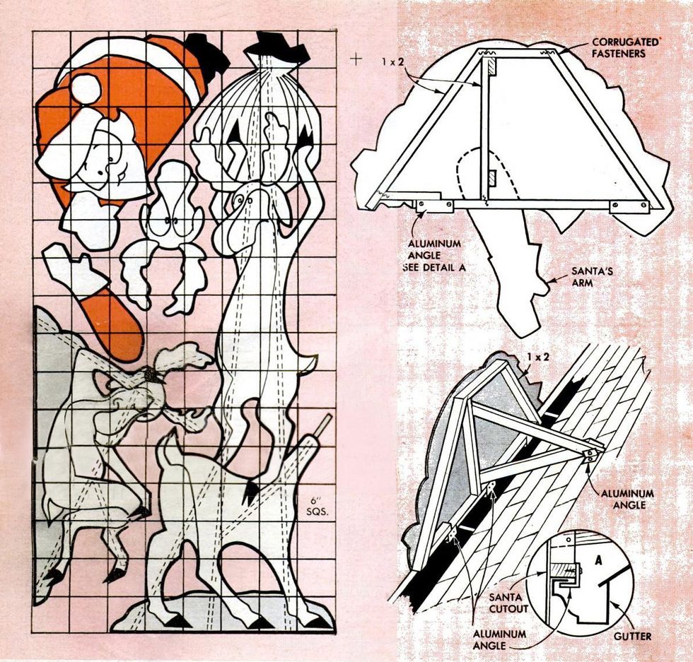 christmas cutouts project illustration from 1962