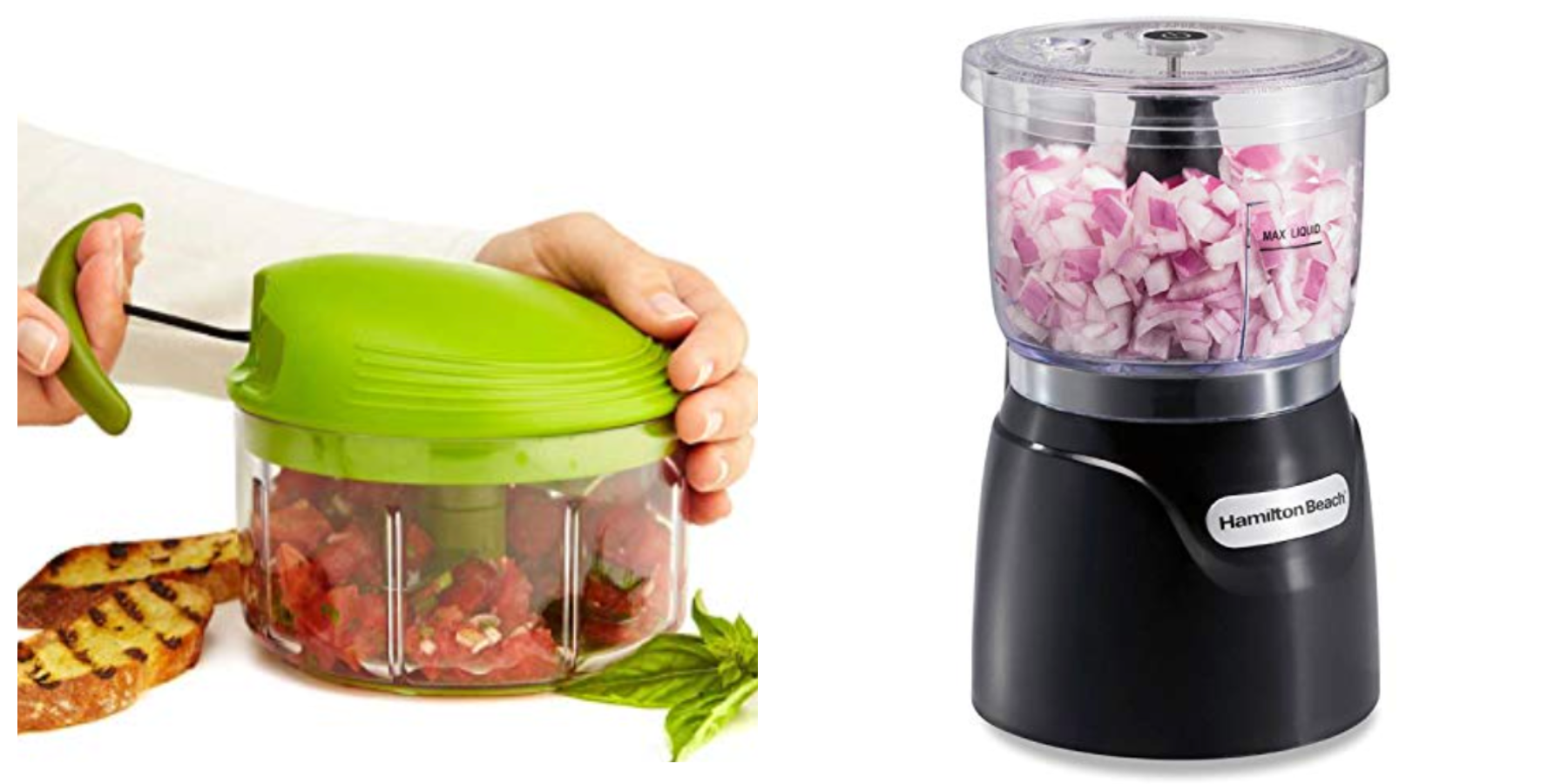 Mini Food Chopper with Stainless Steel Blades, Chop, Dice, and Mince  Vegetables, Nuts, Spices, and Herbs, Multipurpose Food Grinder Labeled  CHOP in