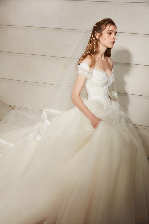 Gown, Wedding dress, Dress, Clothing, Bridal clothing, Shoulder, Photograph, Bridal party dress, Bride, Fashion model, 