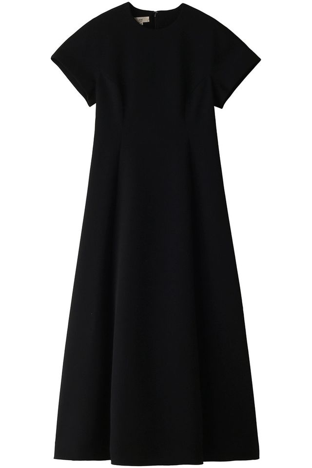 a black dress with a white background
