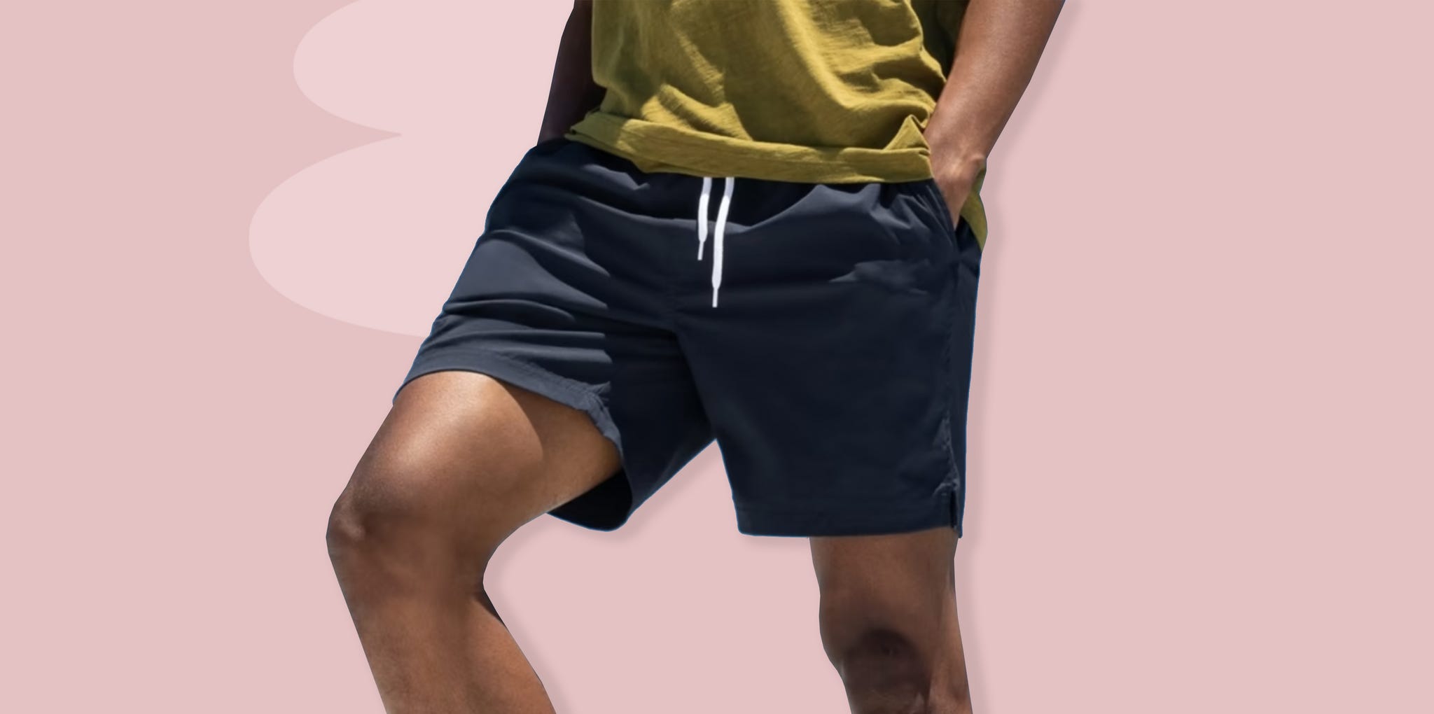 a person wearing shorts