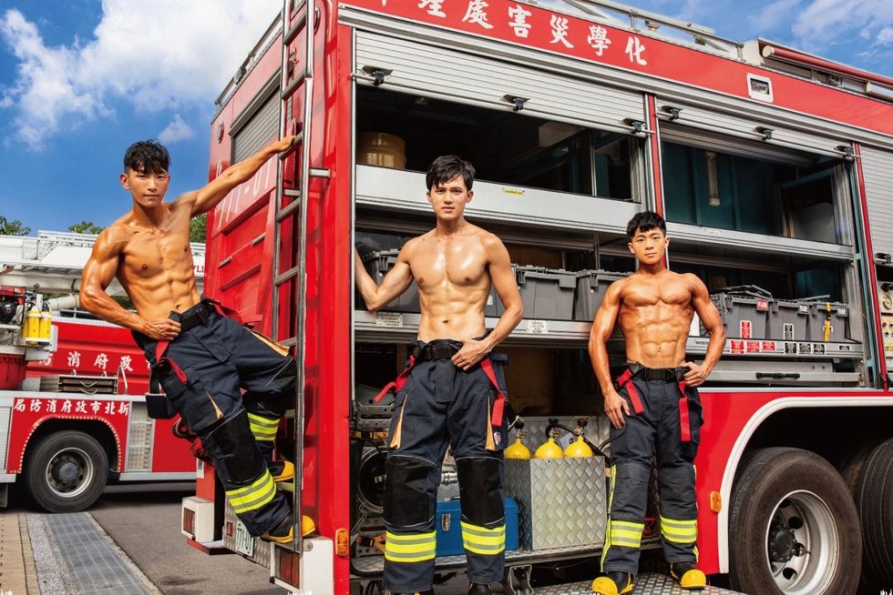 2024新北市「消防猛男月曆」來了！17名肌肉型男＋美女超吸眼球