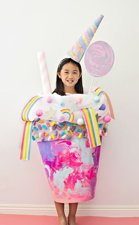 diy unicorn candy milkshake   httpswwwhellowonderfulcopostdiy unicorn candy milkshake costume