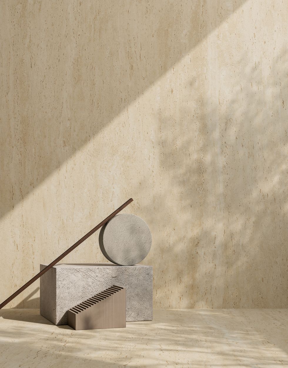The grandeur of Travertine reread in a contemporary key