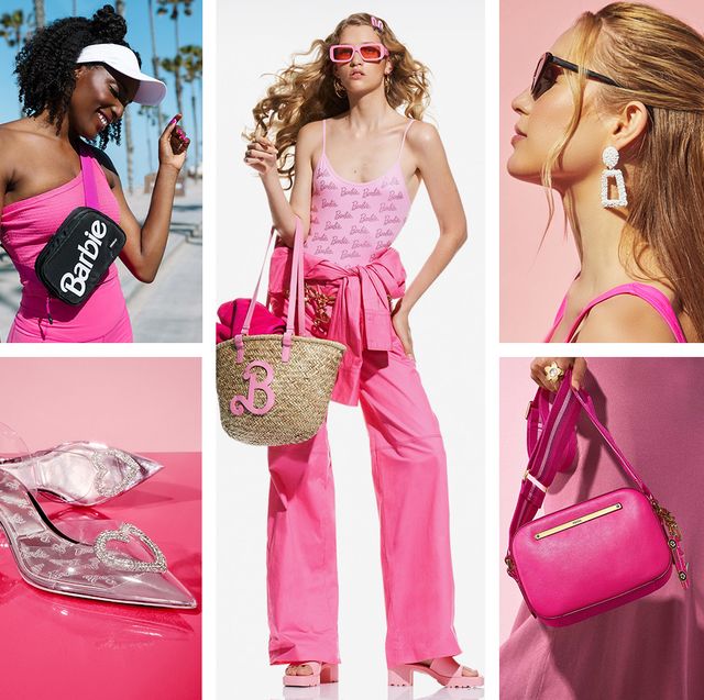 ALDO x Barbie mini crossbody bag in pink satin
