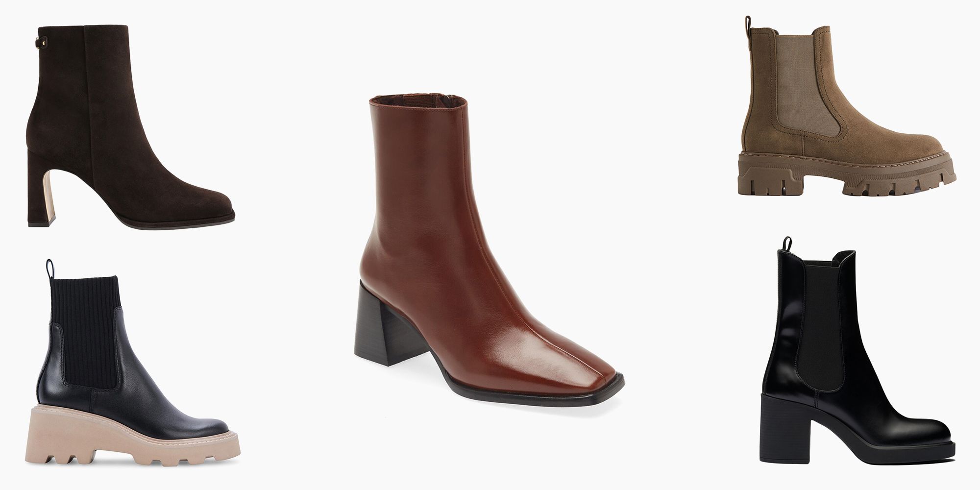 Comfortable low heel clearance booties