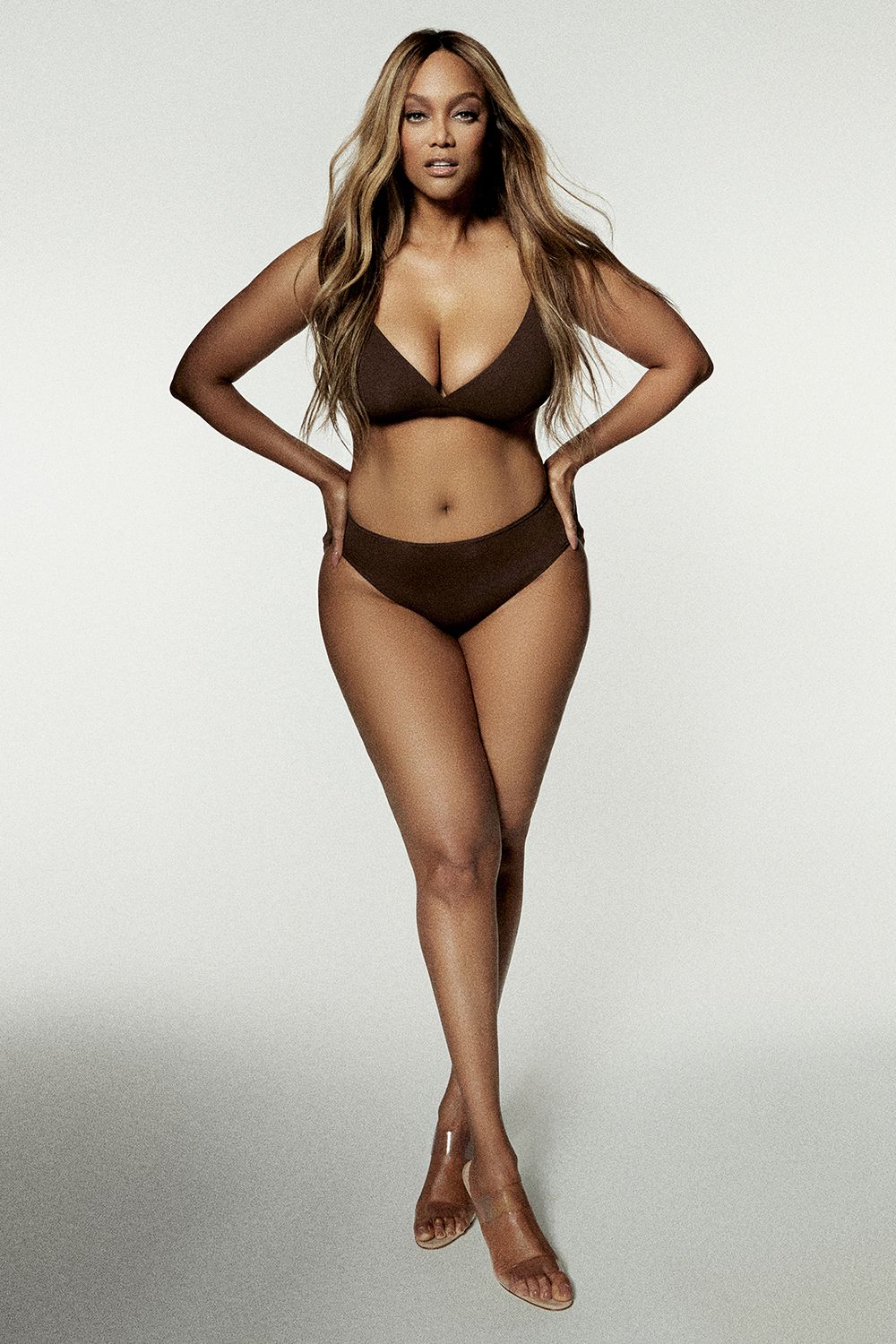 Kim Kardashian Stars in New Faux-Leather SKIMS Campaign