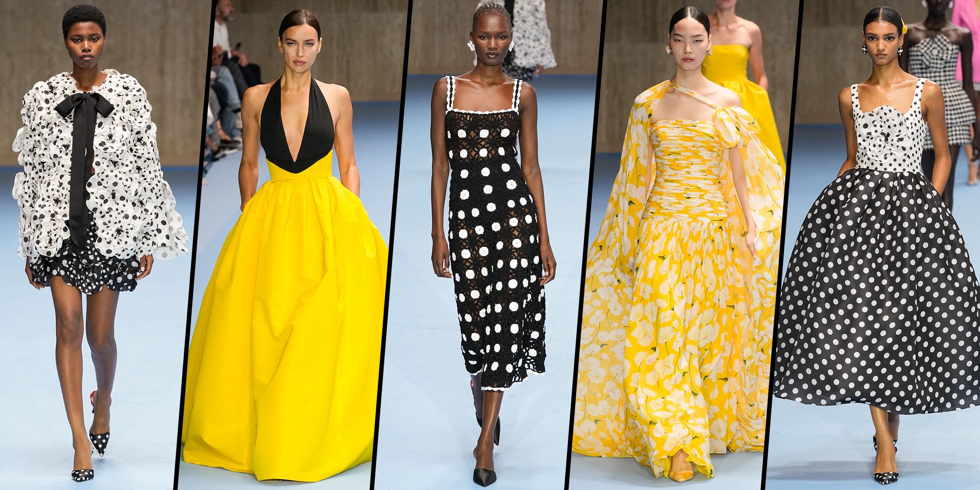 Carolina Herrera Spring 2025 Review Bright Hues and Polka Dots