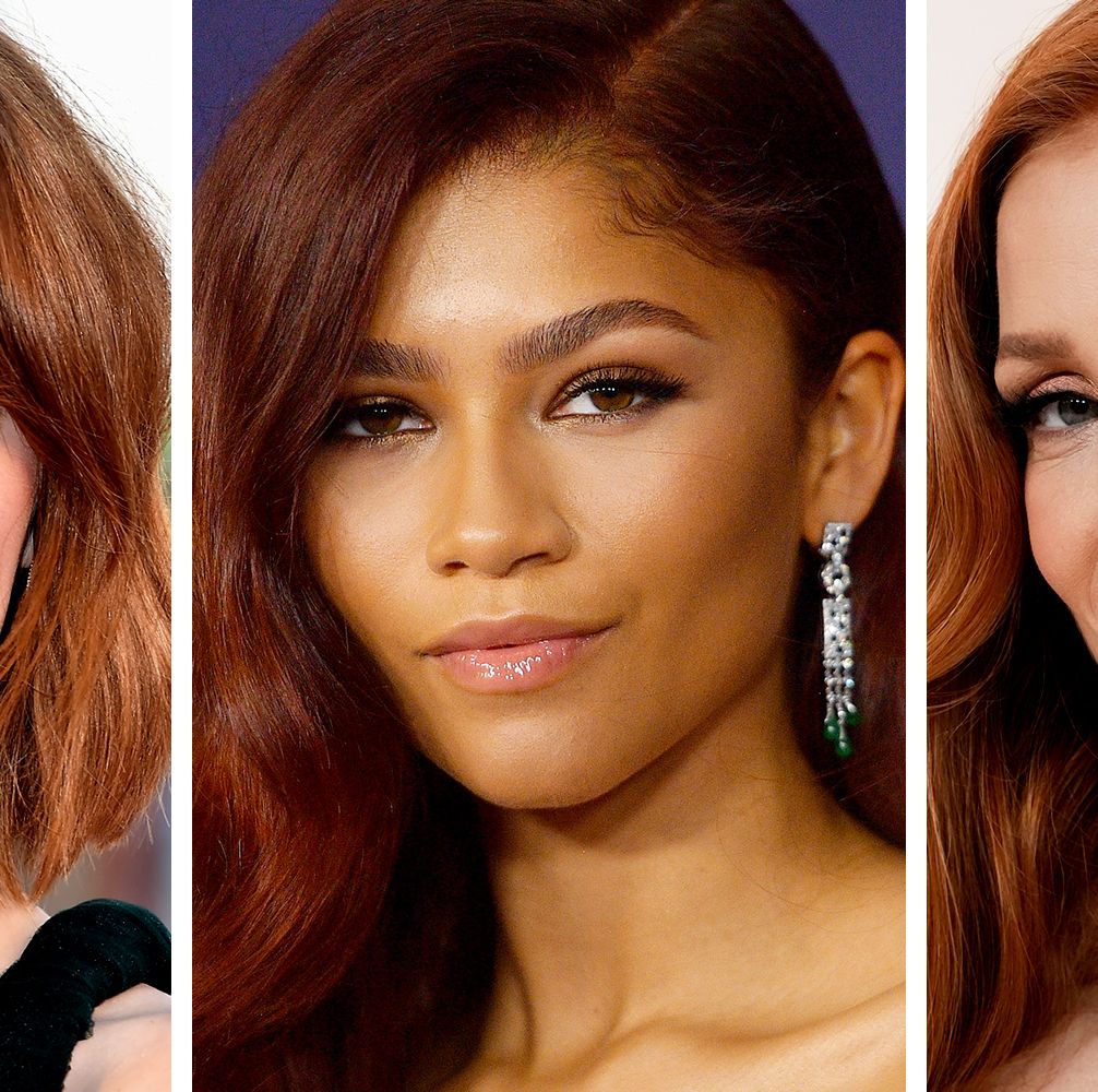 red hair color for brown skin