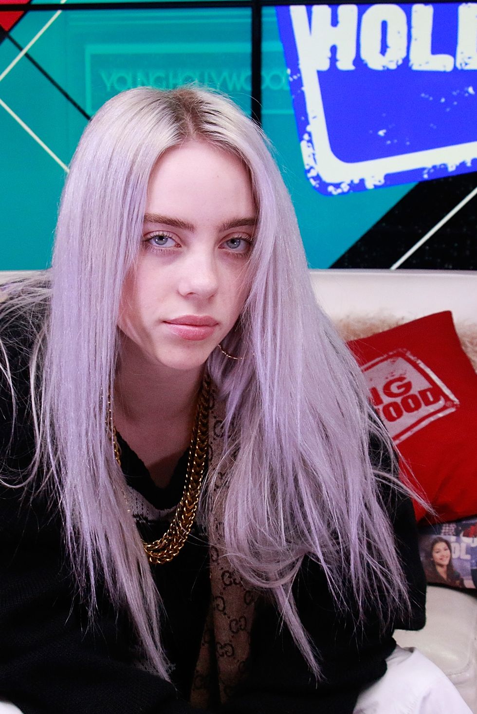 los angeles, ca   september 27 exclusive coverage billie eilish visits the young hollywood studio on september 27, 2017 in los angeles, california photo by mary claveringyoung hollywoodgetty images