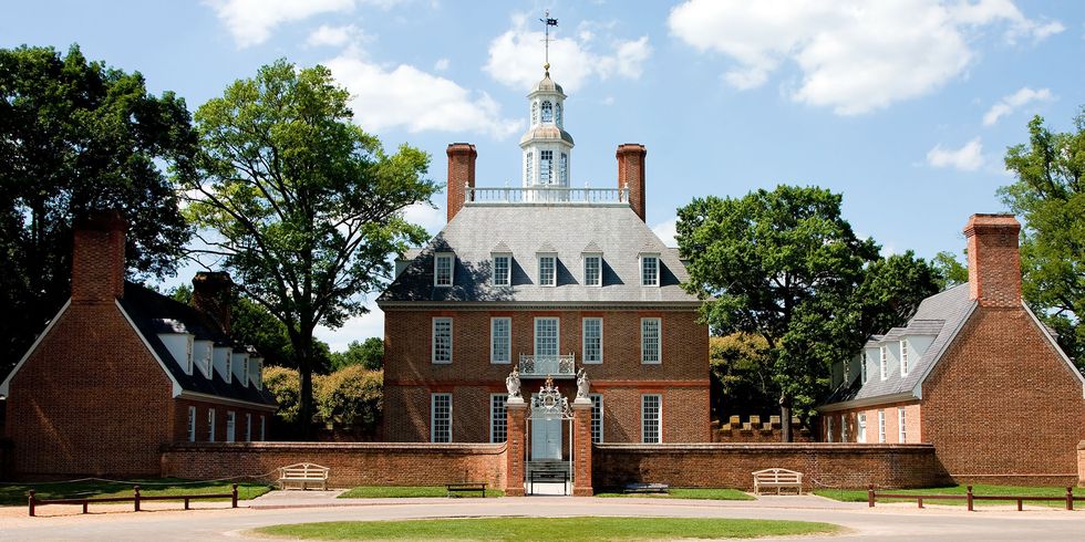 the governors palace in colonial williamsburg virginia