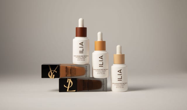 ilia and ysl spf foundation