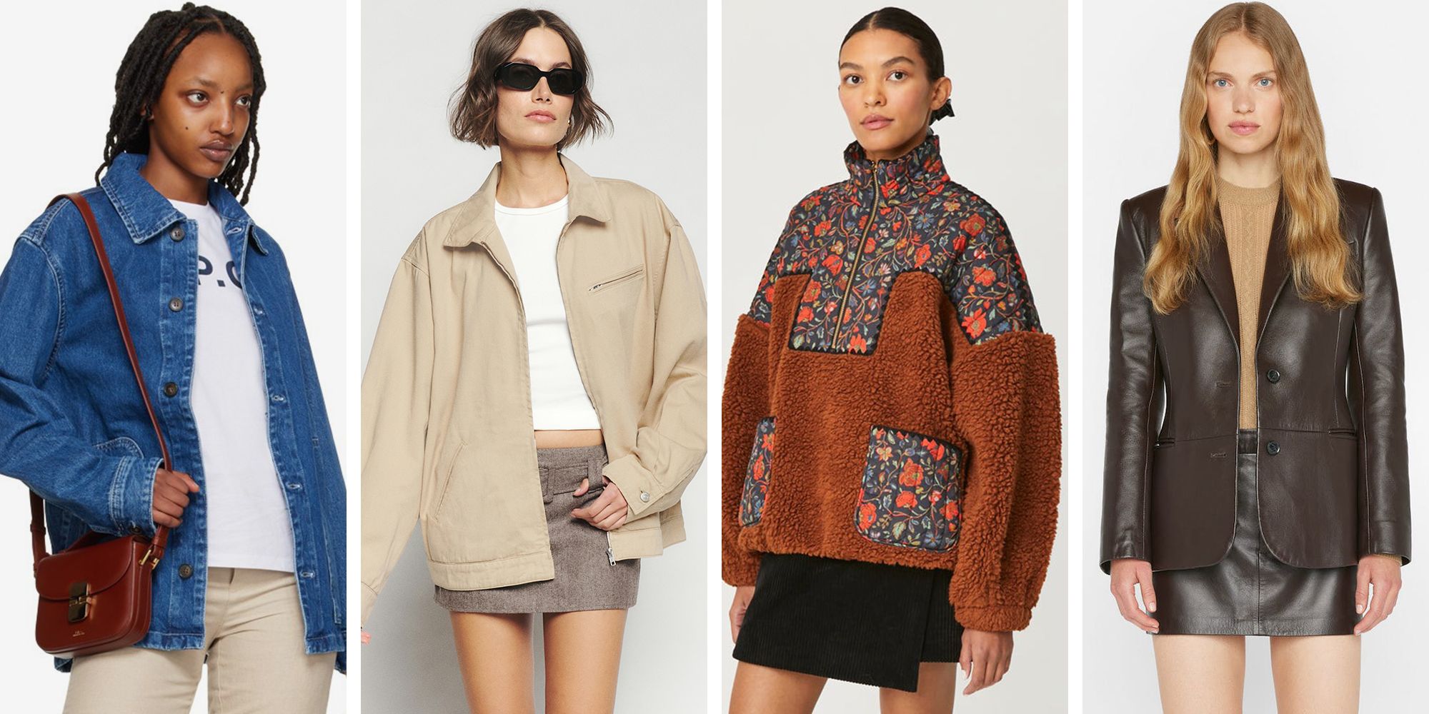 A.P.C. Bonnie zip-through denim jacket | Jackets, Denim jacket, Fashion
