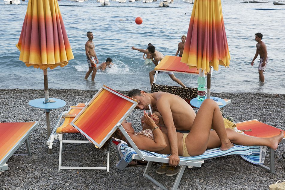 People on beach, Sun tanning, Vacation, Orange, Sitting, Summer, Beach, Fun, Water, Leisure, 