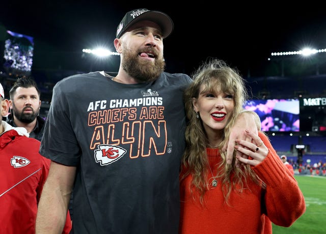 taylor swift travis kelce afc