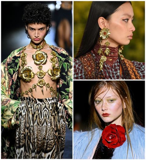 winter jewelry trends showcasing florals