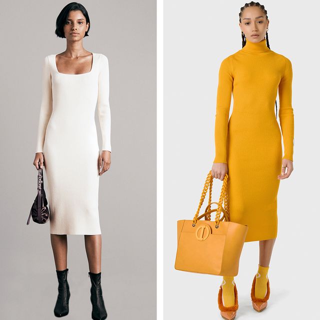 Latest Design Fall Winter Golden Velvet Dress Casual Womens