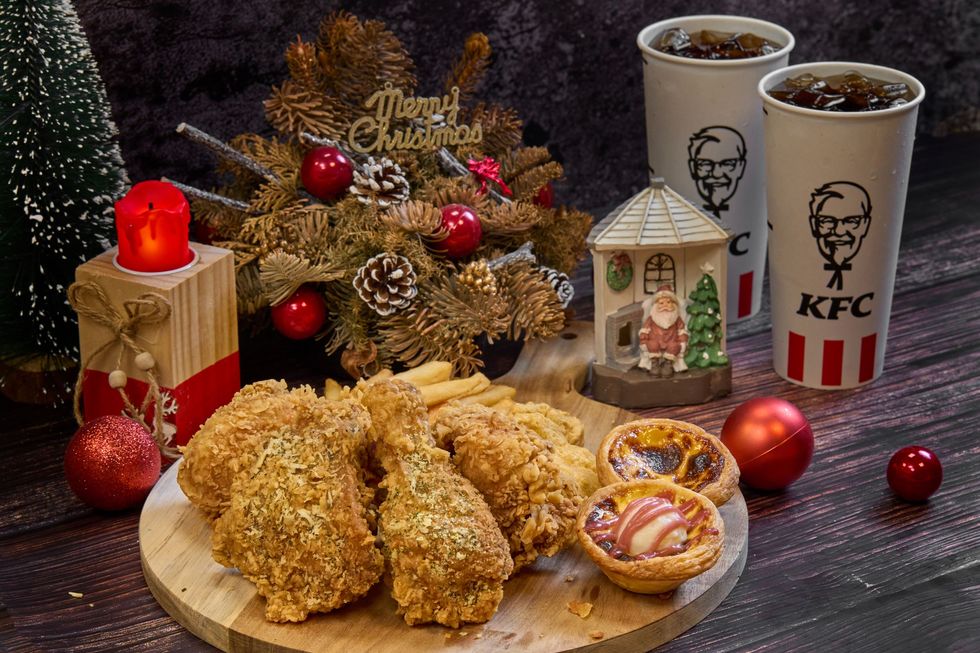肯德基聖誕限定「奶油香蒜雪花脆雞」濃郁上市！澎湃聖誕大餐再加碼整隻「紐奧良烤全雞」