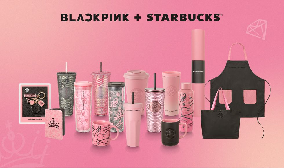 blackpink與星巴克聯名全品項公開！粉鑽杯款、草莓巧克力星冰樂、bp提袋等blink手刀搶購