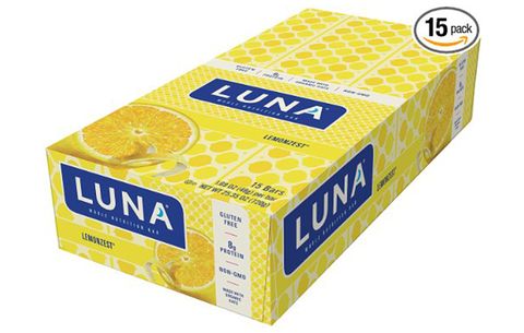 LUNA Whole Nutrition Bar: LemonZest, no added sugar