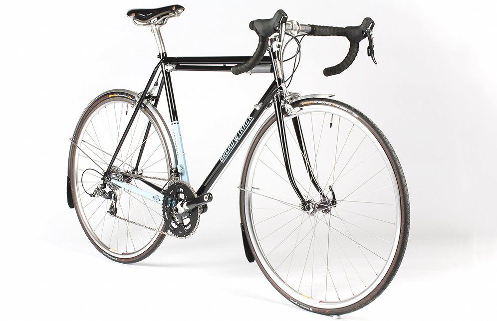 The Breadwinner Continental is designed for longer reach rim brakes, which improve clearance.