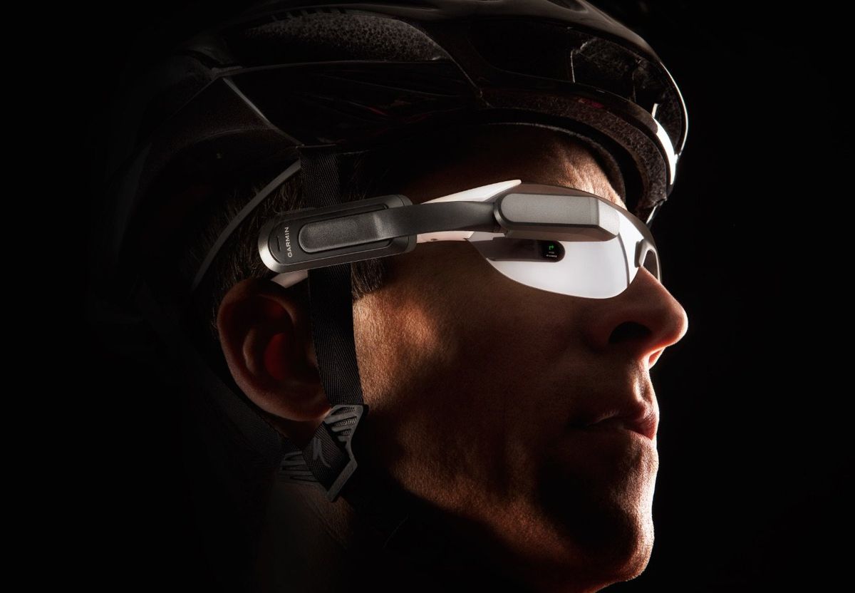 Unlike other HUDs, Garmin's Varia Vision clips to a users existing eyewear