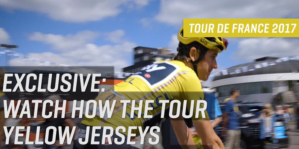 How a Tour de France yellow jersey gets made. 
