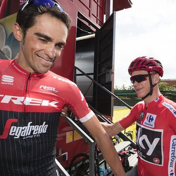 Alberto Contador and Chris Froome