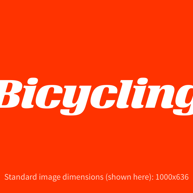 Bicycling Style Guide Banner