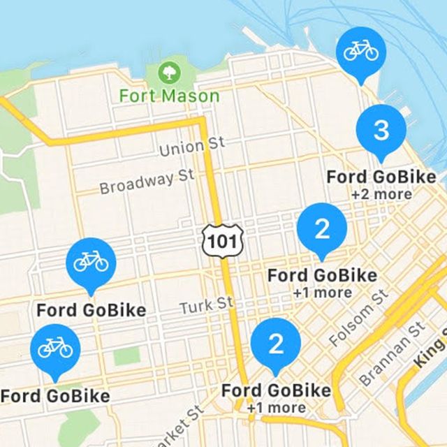 Apple Maps Bike Share San Francisco