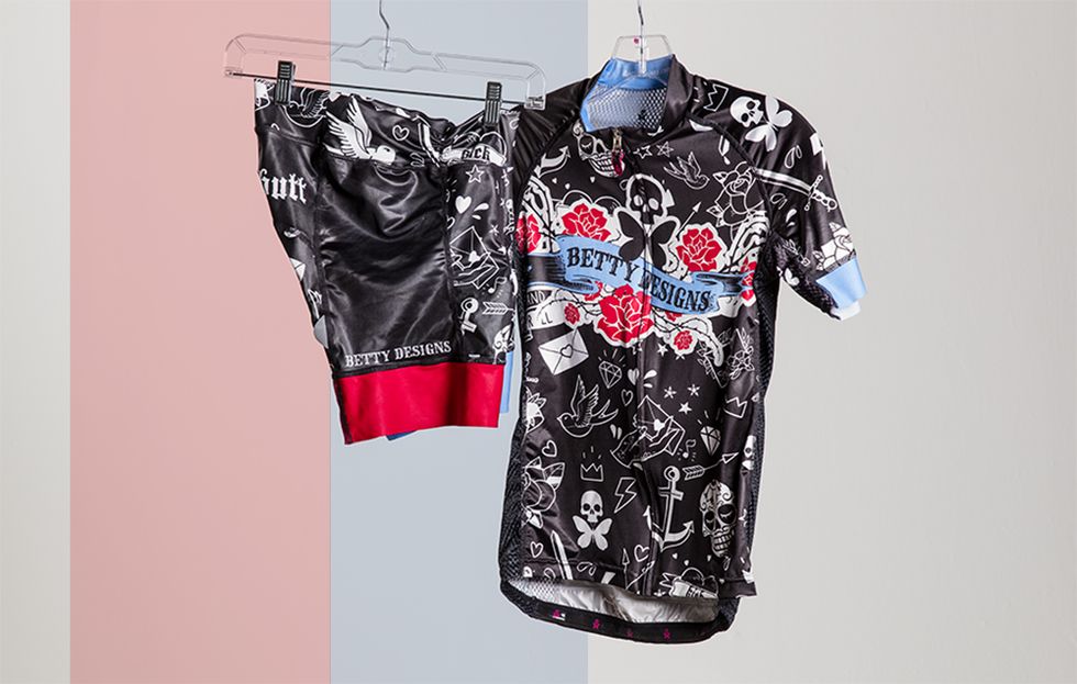 Express Your Style with the Betty Designs Tattoo Cycle Jersey