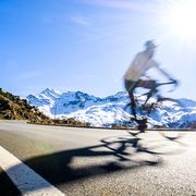 Biking in Sunlight - Winter
